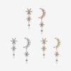 The Brightest Moon & Star Earrings